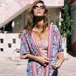 Arnhem Kimono Tunic Primrose Topaz Size XS/S